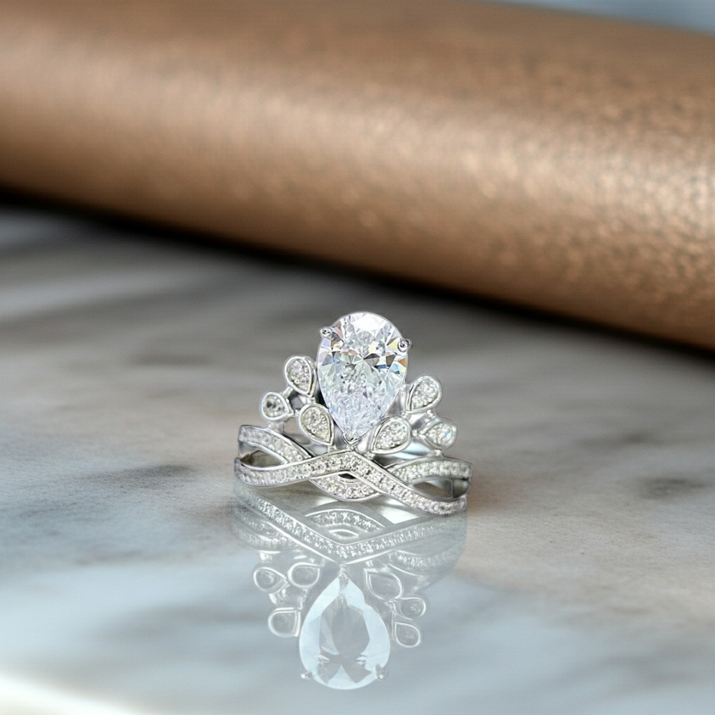 Anello Moissanite 2 Carati | Argento 925