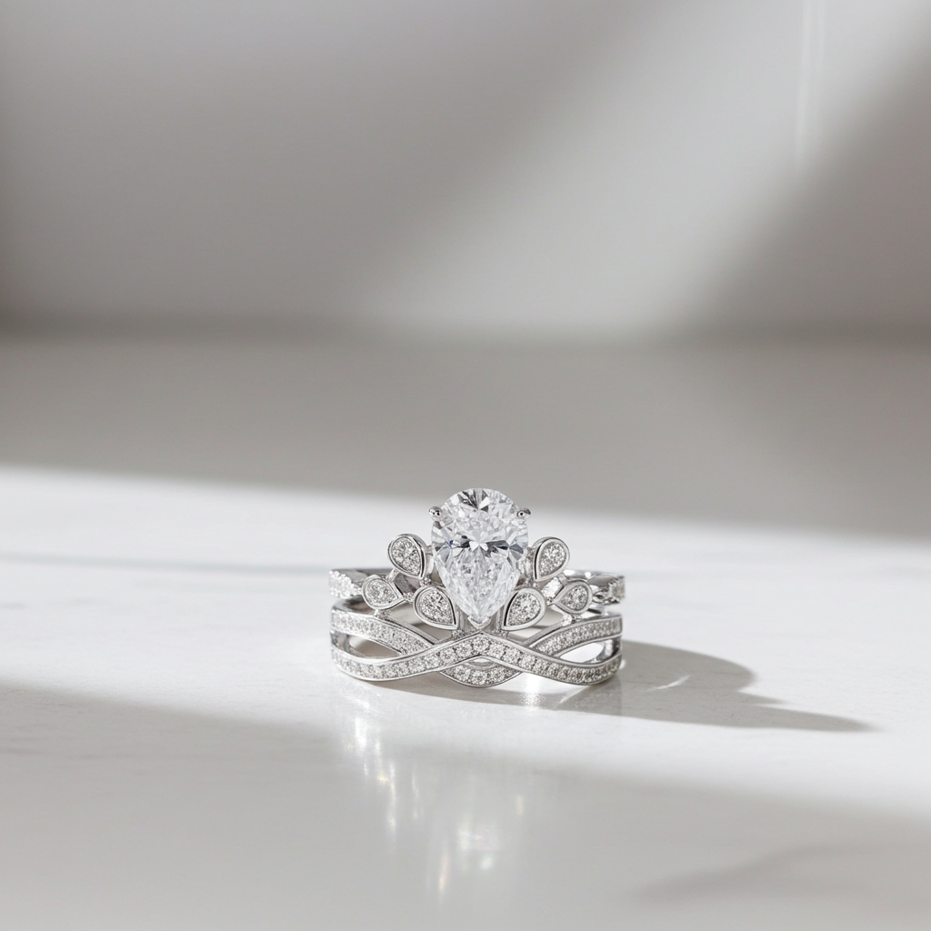 Anello Moissanite 2 Carati | Argento 925