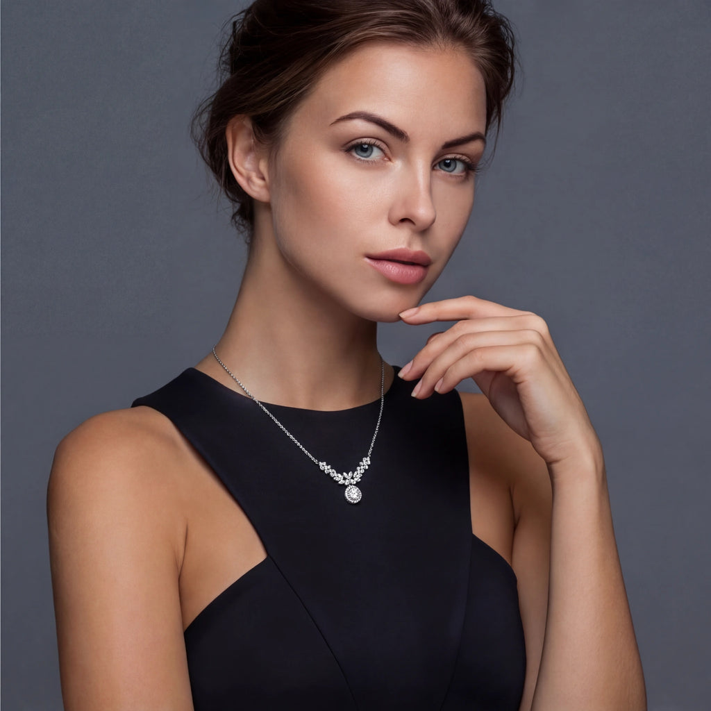 Collana Statement Ali Celesti — Moissanite VVS1 & Argento 925