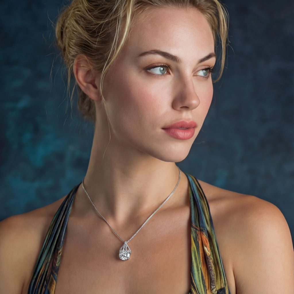Collana Brillantezza Lacrima | Moissanite VVS1 5 Carati