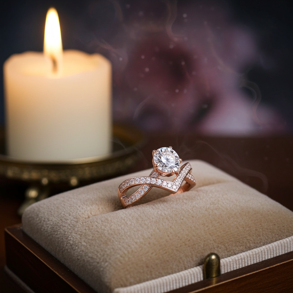1 Carat Moissanite 925 Sterling Silver Ring