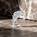 Anello della Promessa Celestiale | Moissanite Ovale 1.2ct VVS1