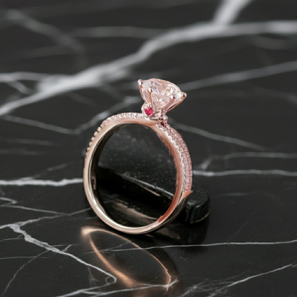 Moissanite Ring — 1 Carat | Argento 925