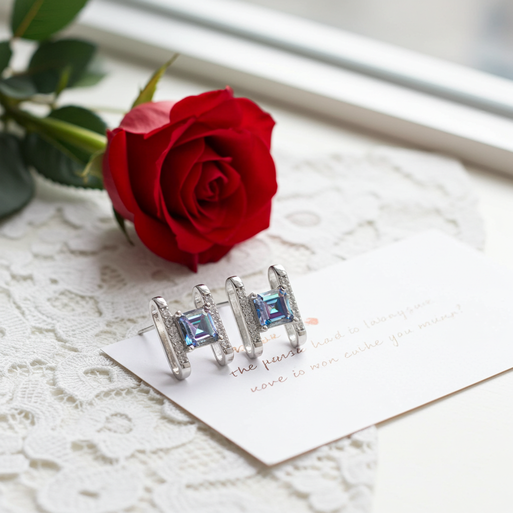 Orecchini Prisma Quadrato — Moissanite VVS1 & Argento 925