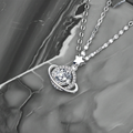 Moissanite Planet Necklace — 1 Carat | Argento 925