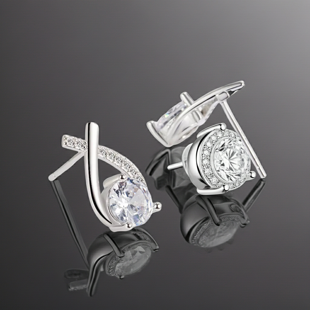 Orecchini Moissanite | 1 Carato VVS · Argento 925