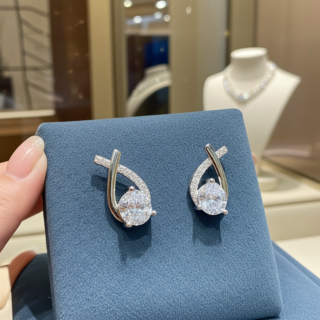 Orecchini Moissanite | 1 Carato VVS · Argento 925