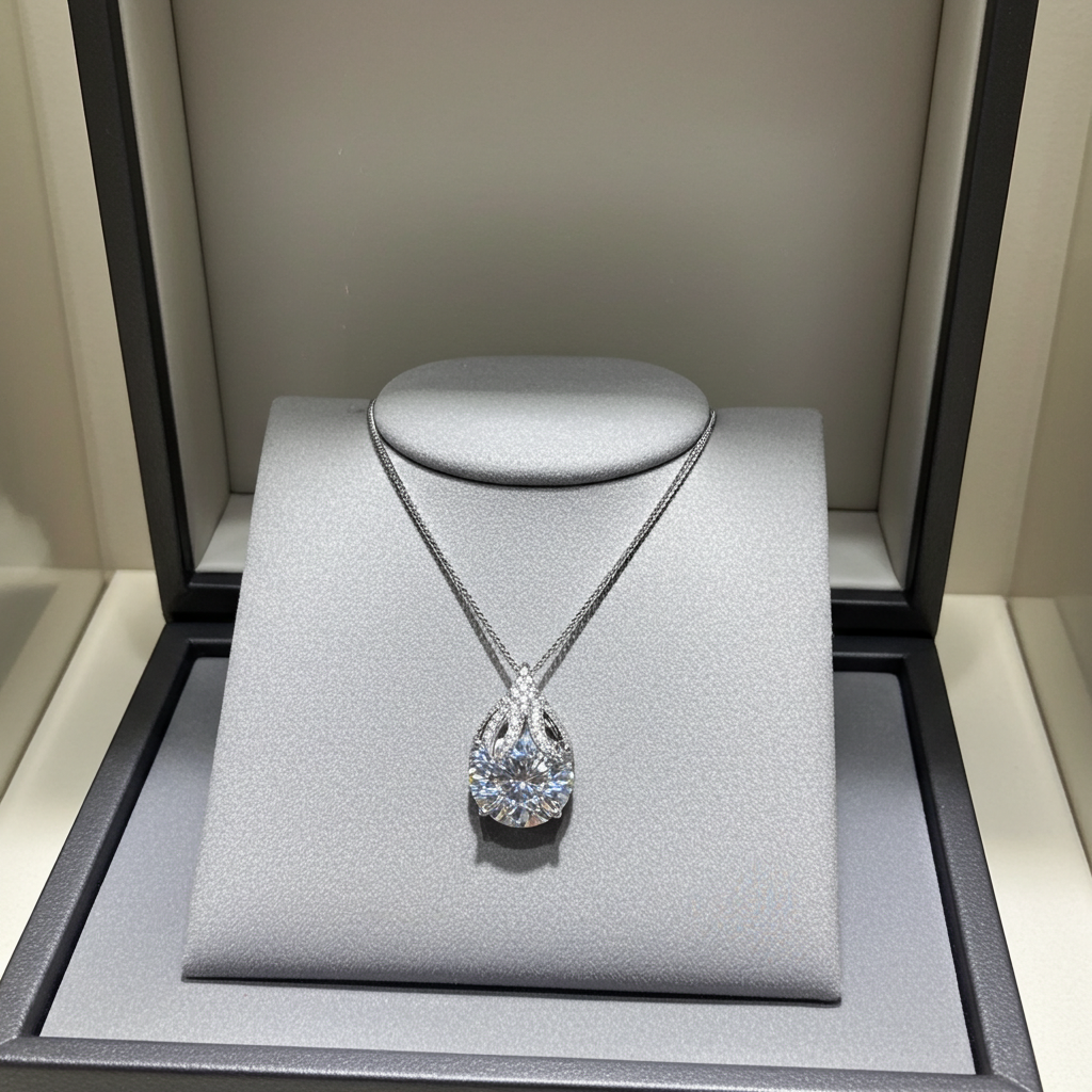 Collana Brillantezza Lacrima | Moissanite VVS1 5 Carati