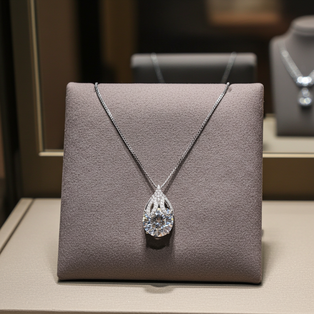 Collana Brillantezza Lacrima | Moissanite VVS1 5 Carati