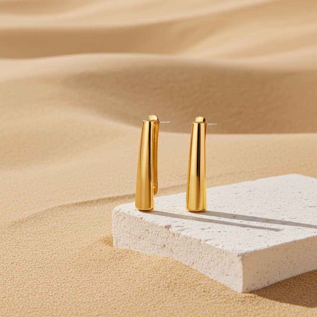 Golden Hour Huggie Earrings