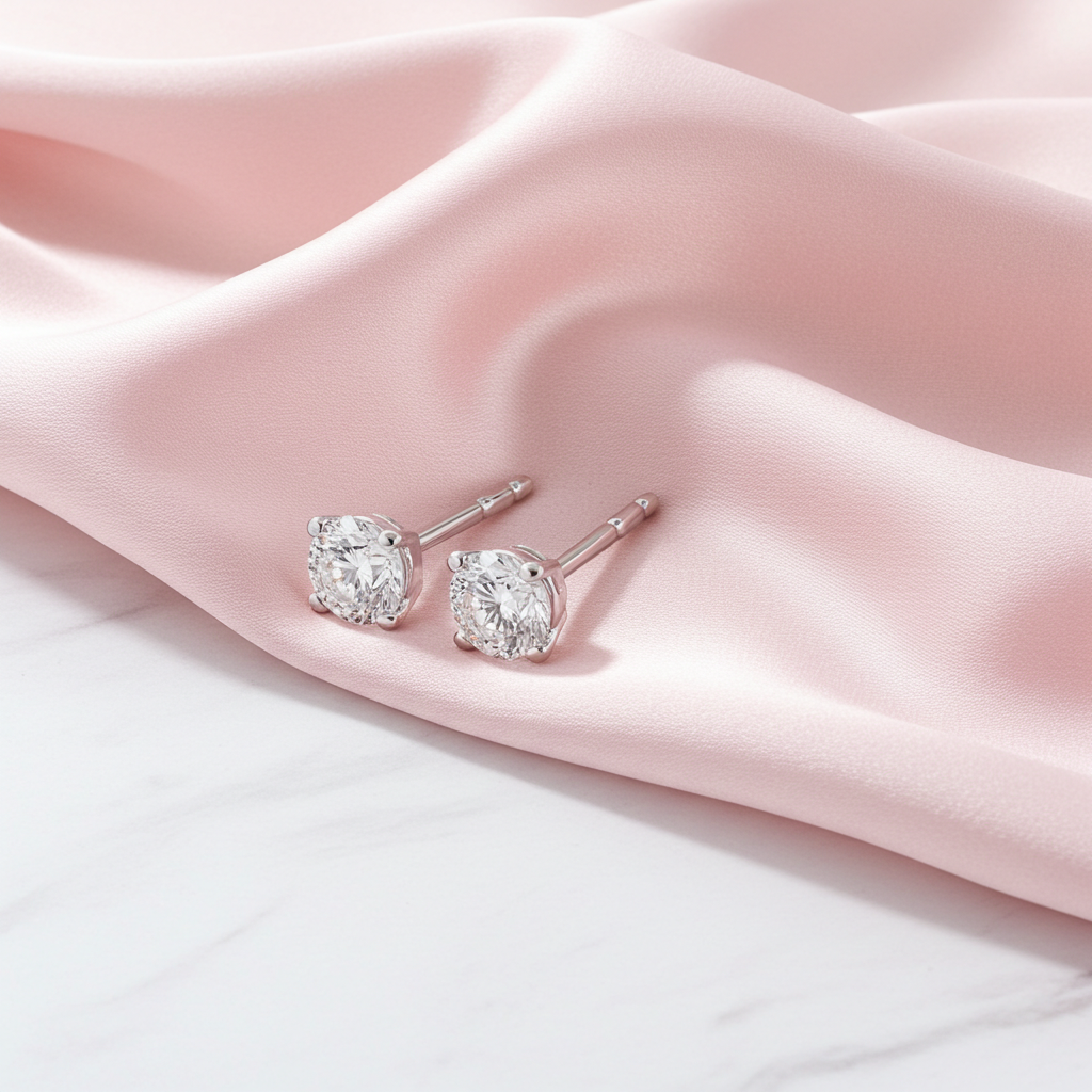 Orecchini Solitaire Diamante Lab-Grown 0.25 CTW — Oro 14K