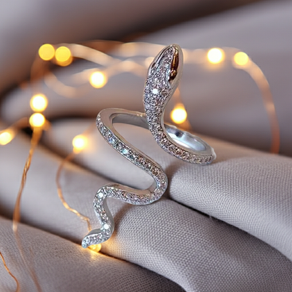 Anello Serpente | Zircone · Argento 925