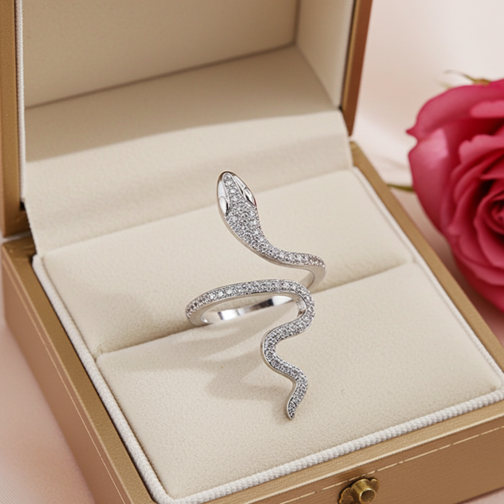 Anello Serpente | Zircone · Argento 925
