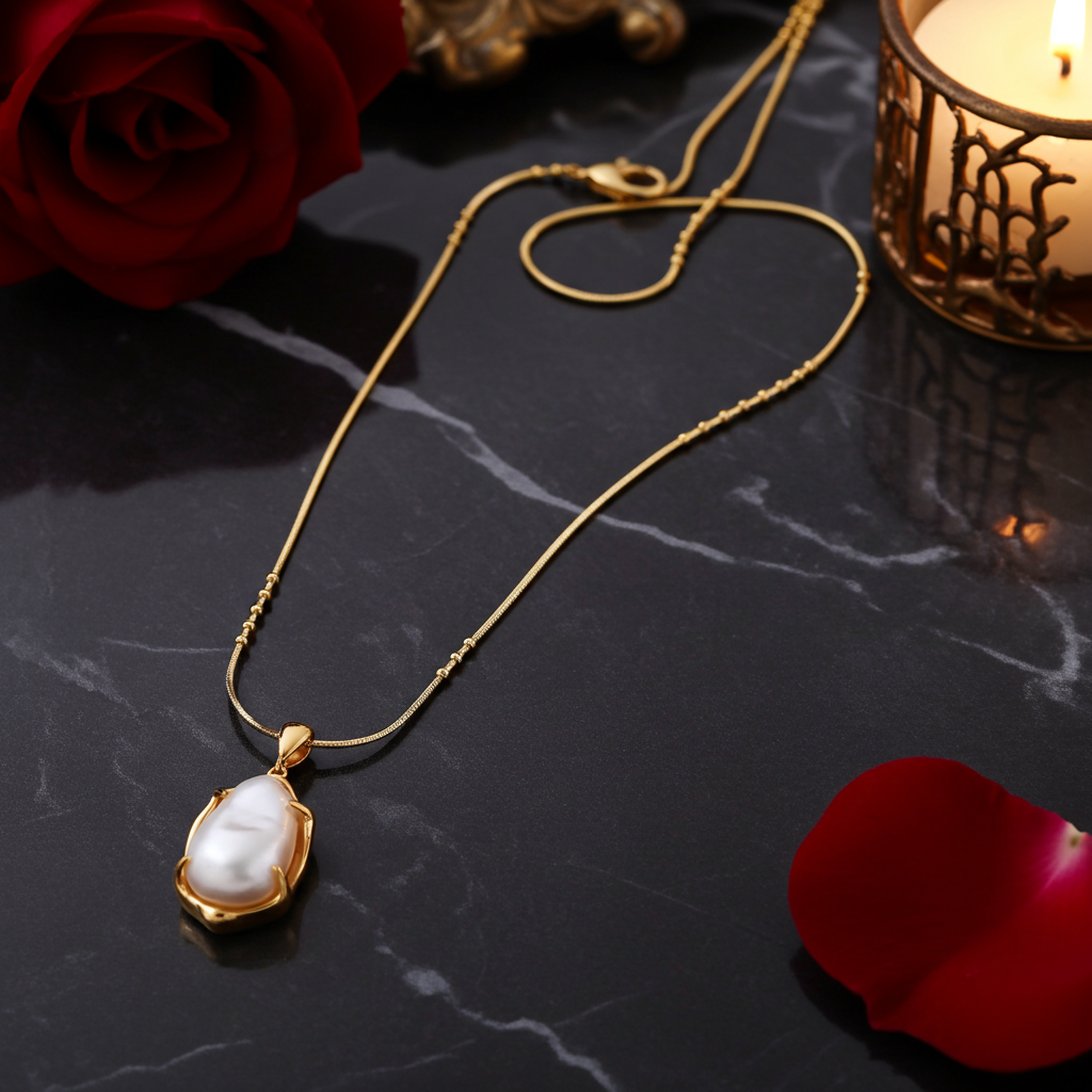Baroque Pearl Pendant Necklace