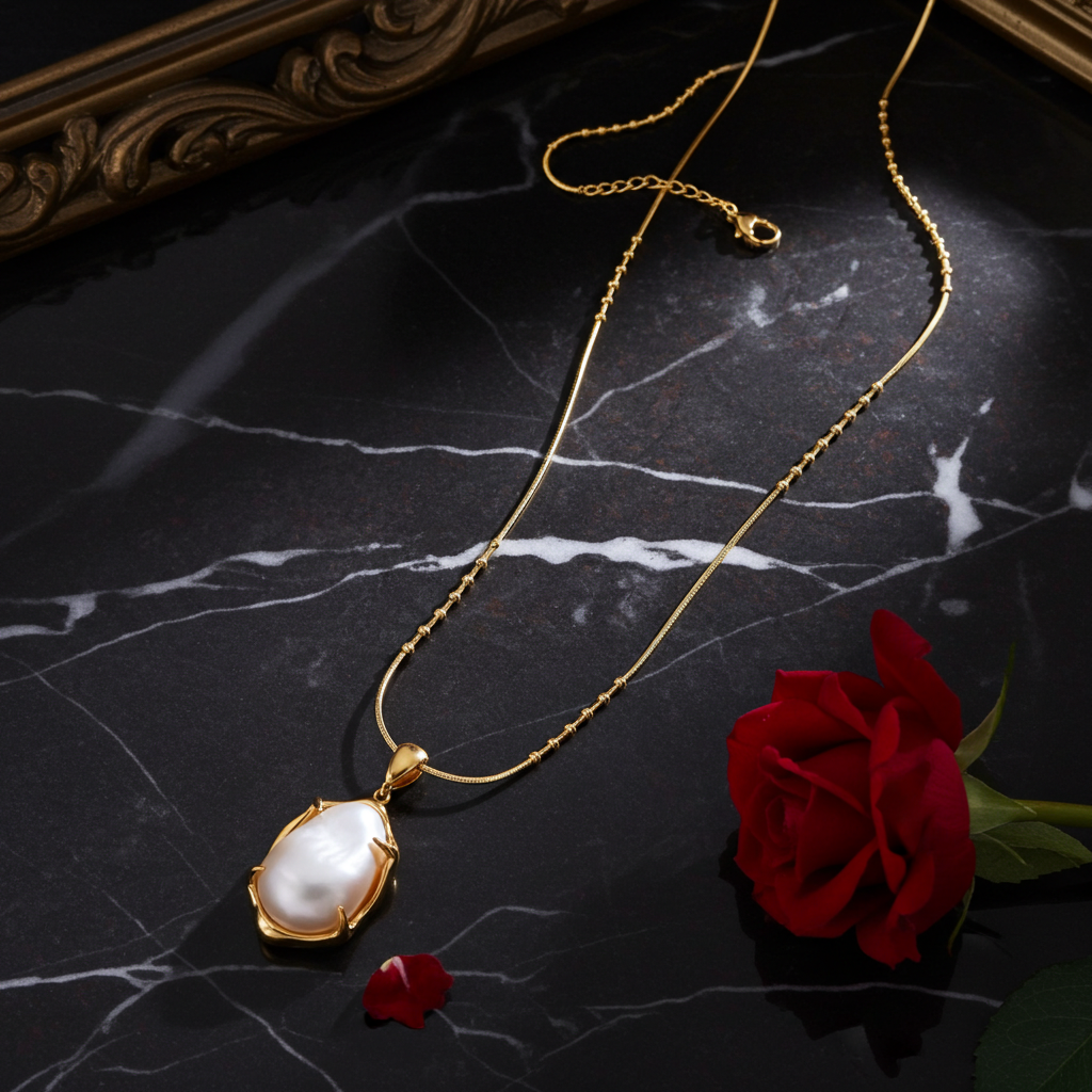 Baroque Pearl Pendant Necklace