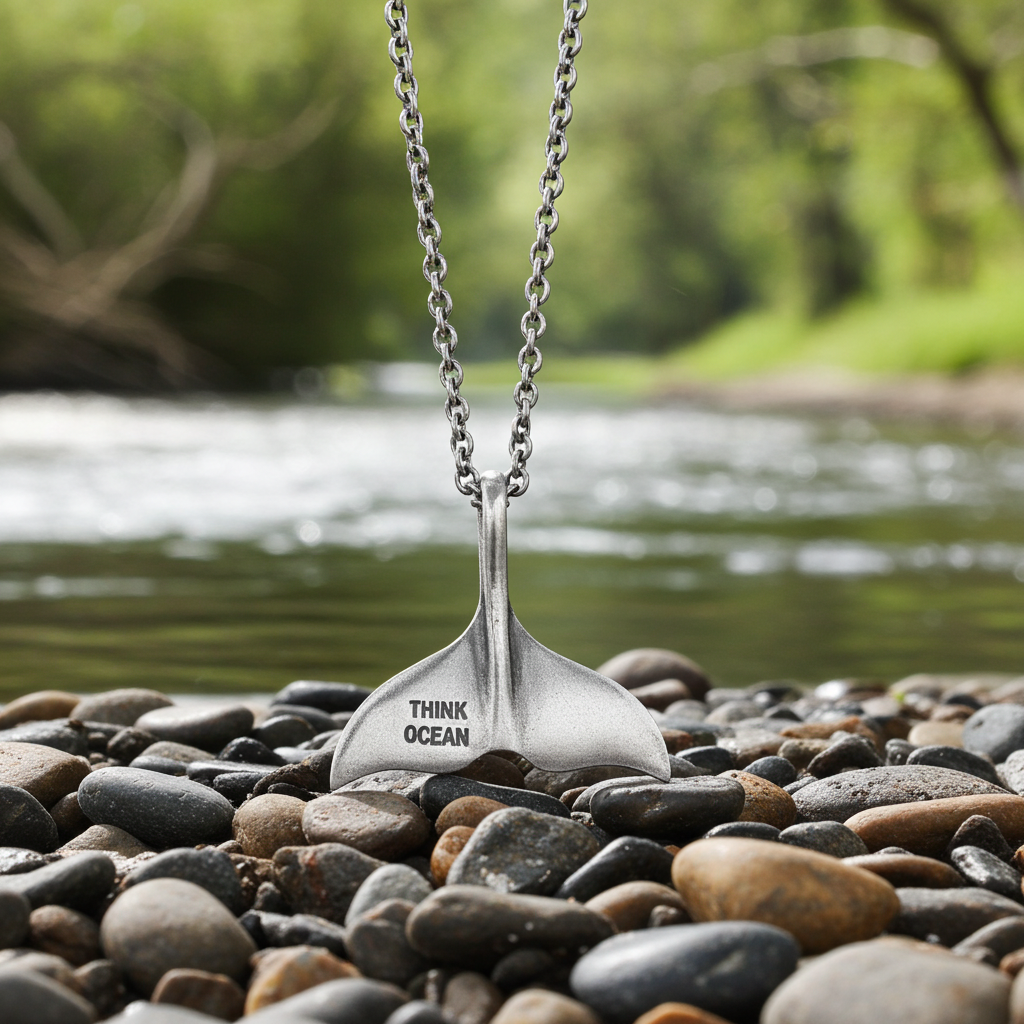 Collana Coda di Balena Think Ocea5 & Impatto Zen – Argento 92ro