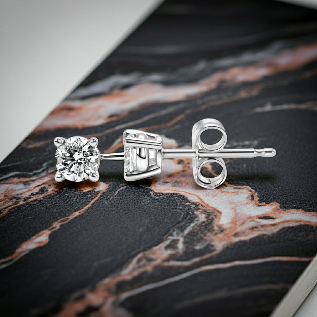 Orecchini Solitaire Diamante Lab-Grown 0.25 CTW — Oro 14K
