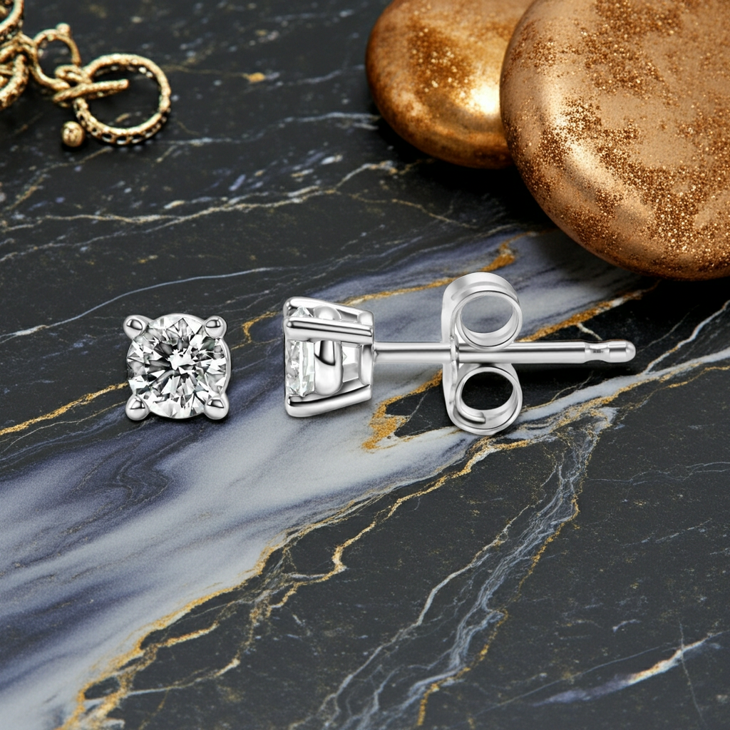 Orecchini Solitaire Diamante Lab-Grown 0.25 CTW — Oro 14K
