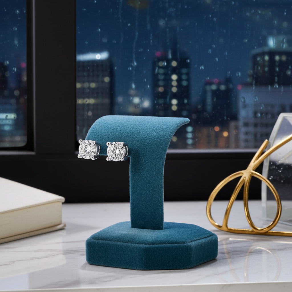 Orecchini Solitaire Diamante Lab-Grown 0.25 CTW — Oro 14K