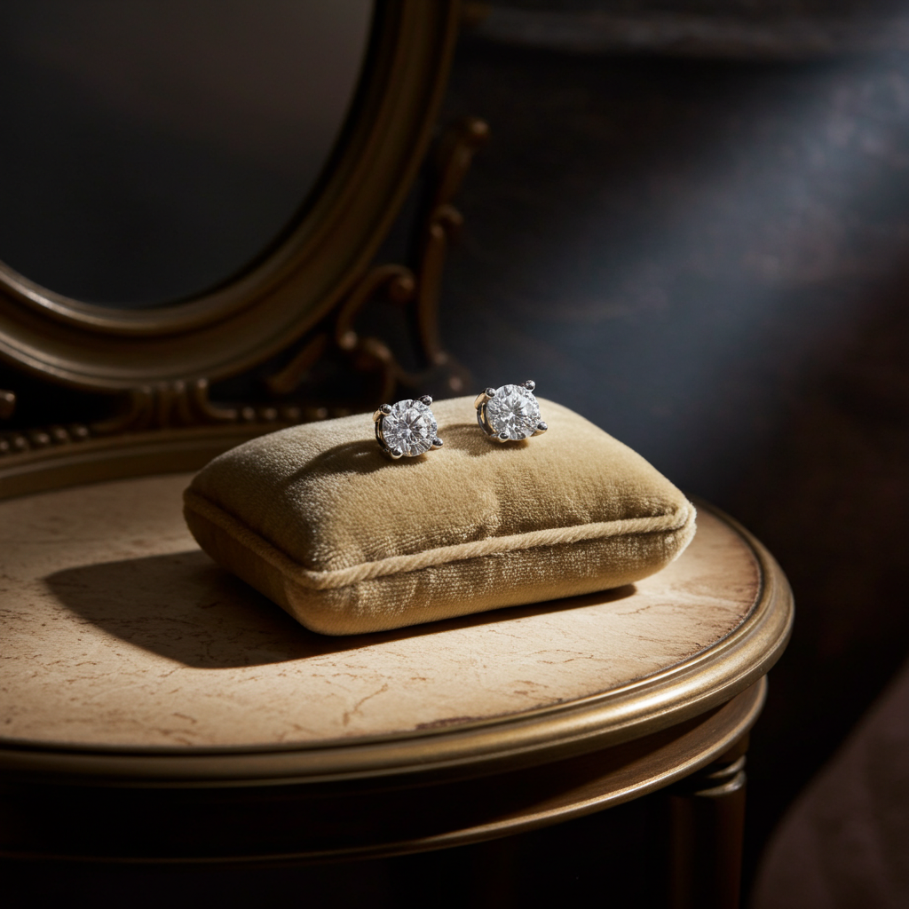 Orecchini Solitaire Diamante Lab-Grown 0.25 CTW — Oro 14K
