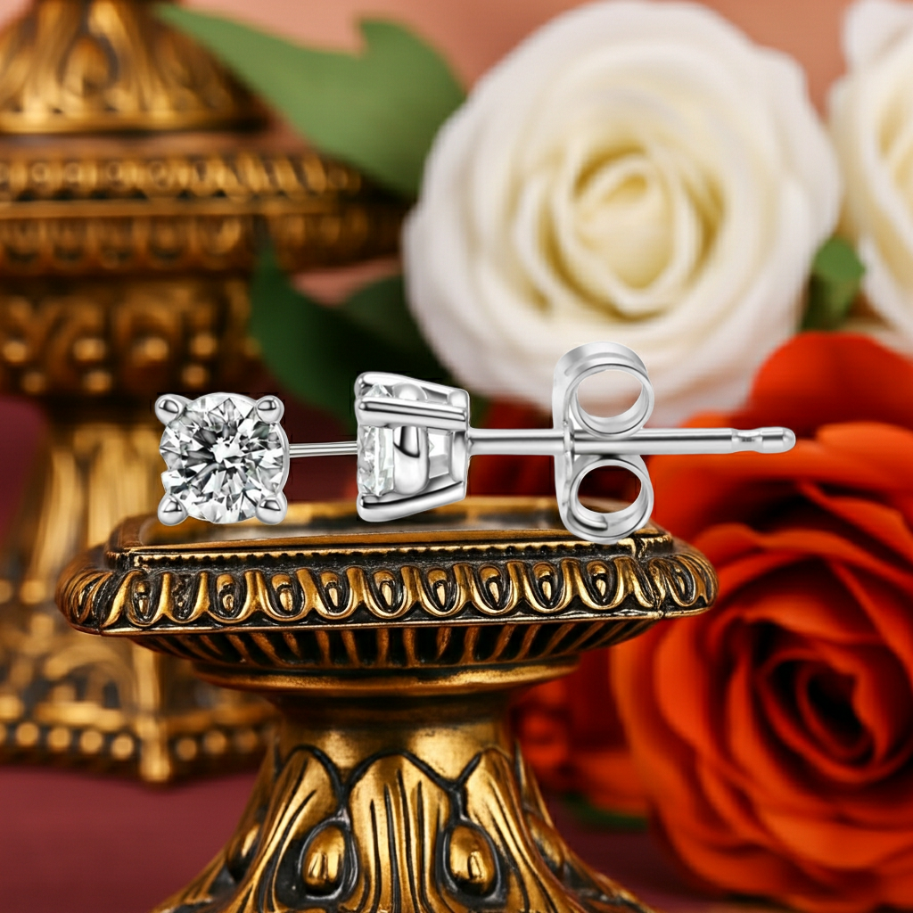 Orecchini Solitaire Diamante Lab-Grown 0.25 CTW — Oro 14K