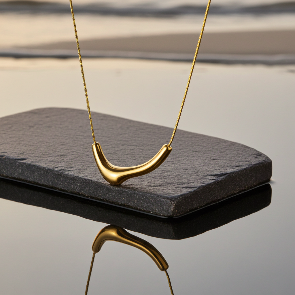 Curve Statement Necklace