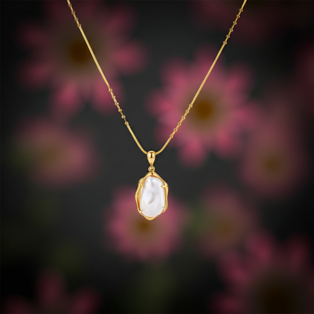Baroque Pearl Pendant Necklace