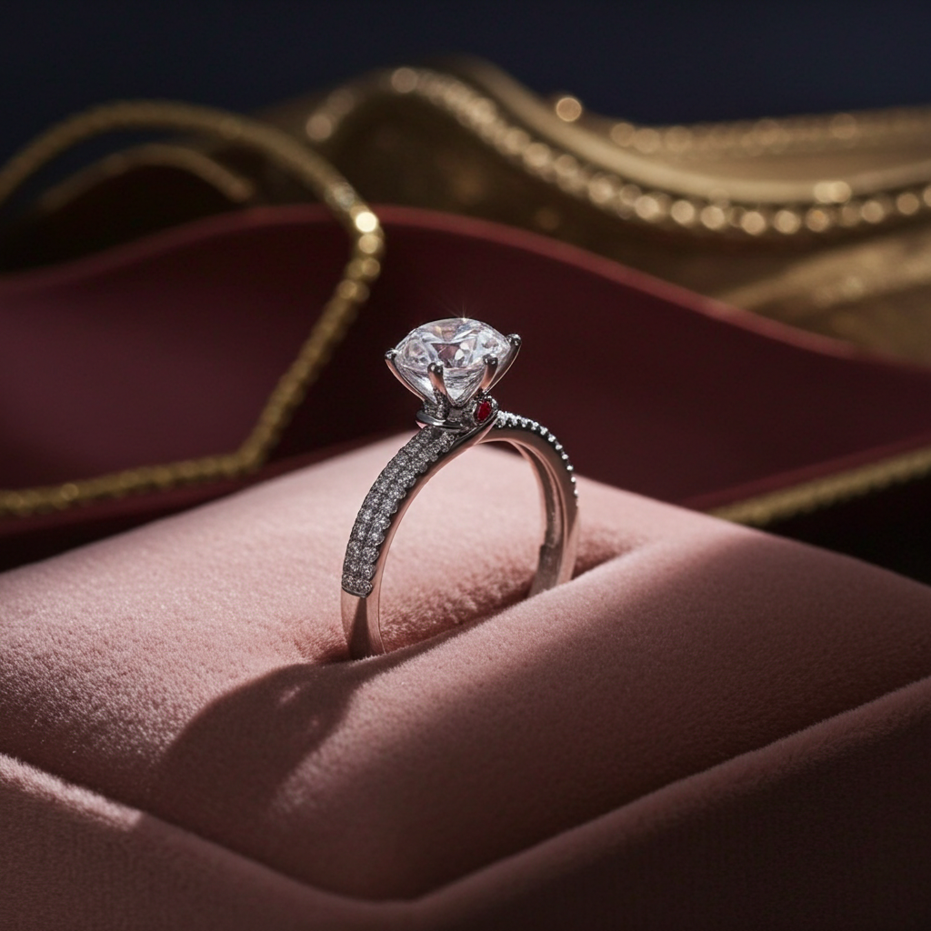 Moissanite Ring — 1 Carat | Argento 925