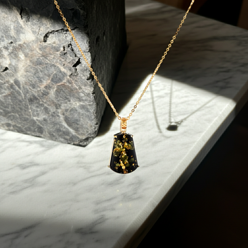 Forest Gold Amber Necklace