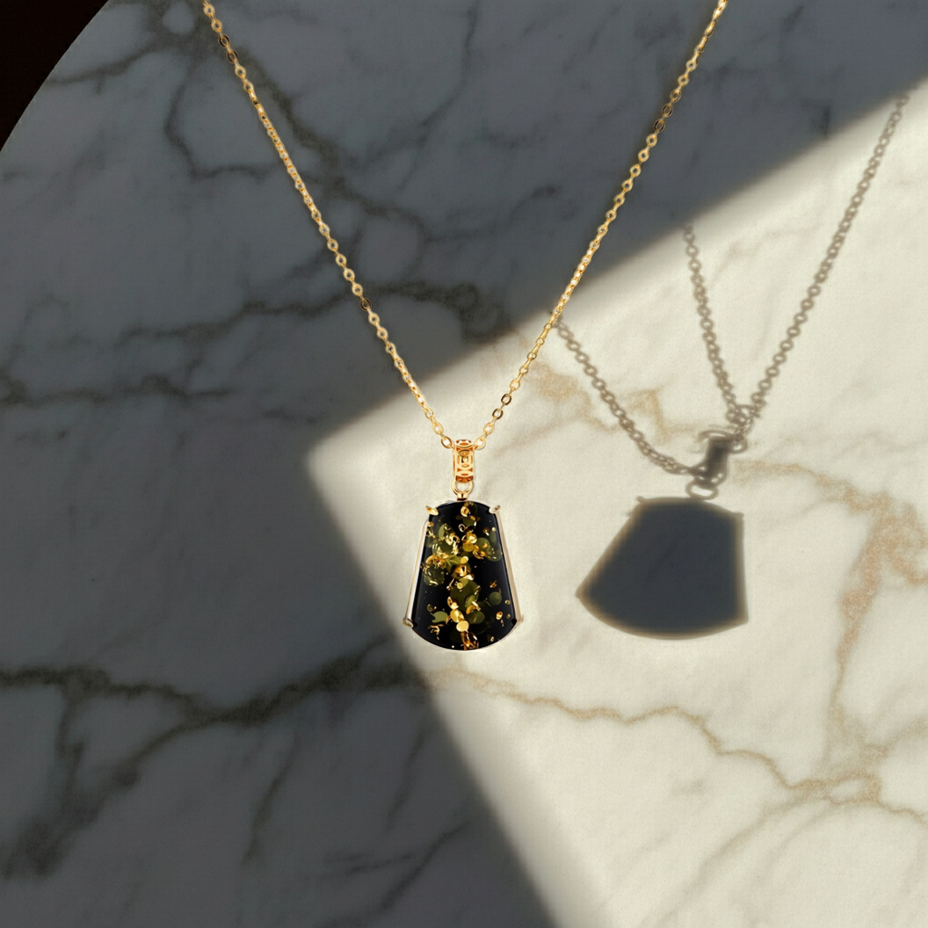 Forest Gold Amber Necklace