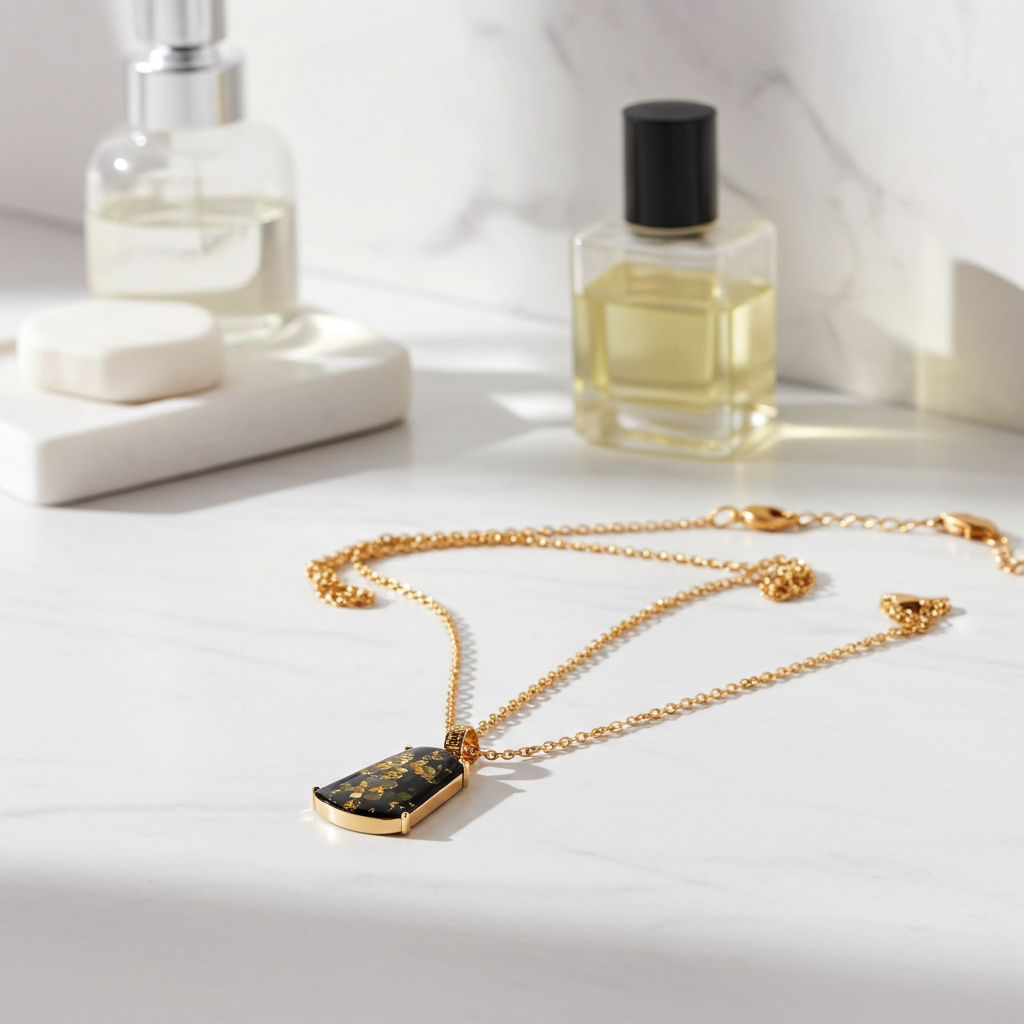 Forest Gold Amber Necklace