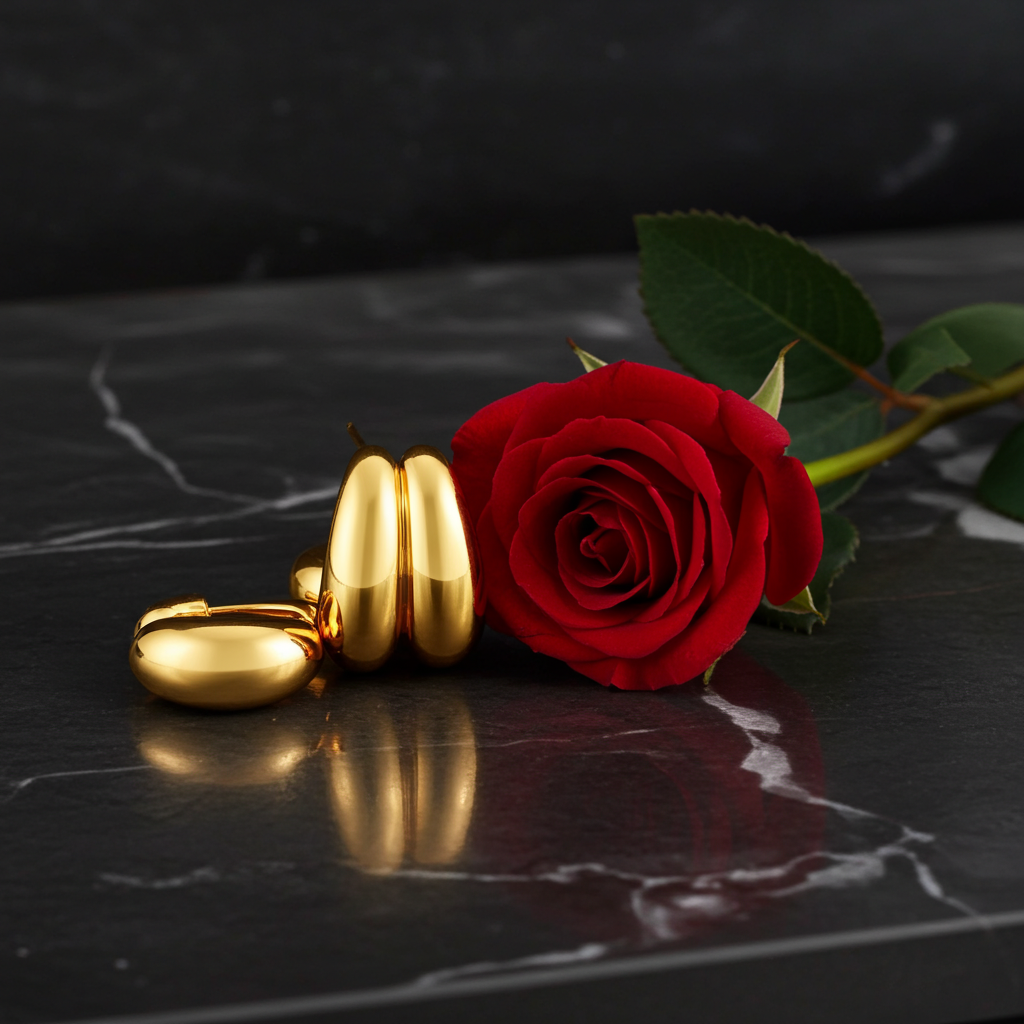Liquid Gold Sculptural Hoops