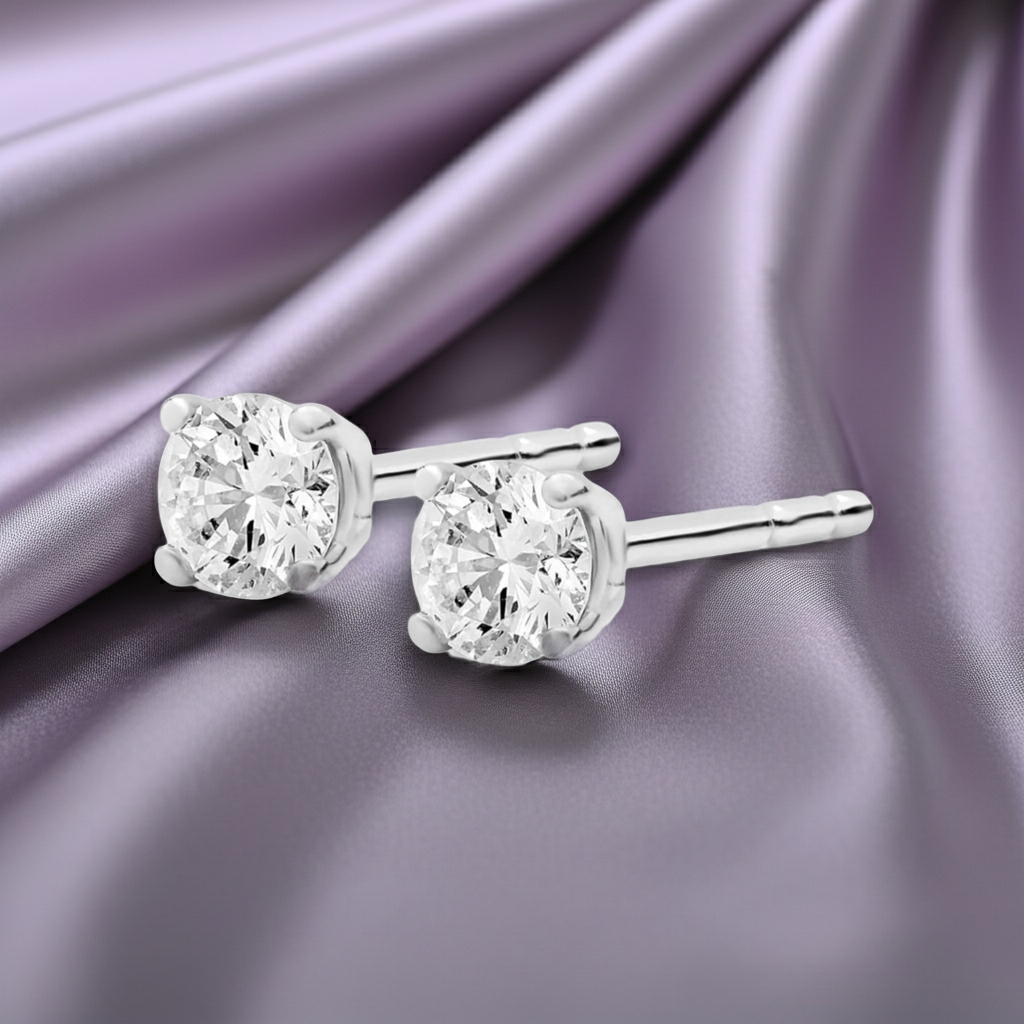 Orecchini Solitaire Diamante Lab-Grown 0.25 CTW — Oro 14K