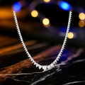 Collana Tennis Graduated Moissanite 15 CTW — Oro 14K