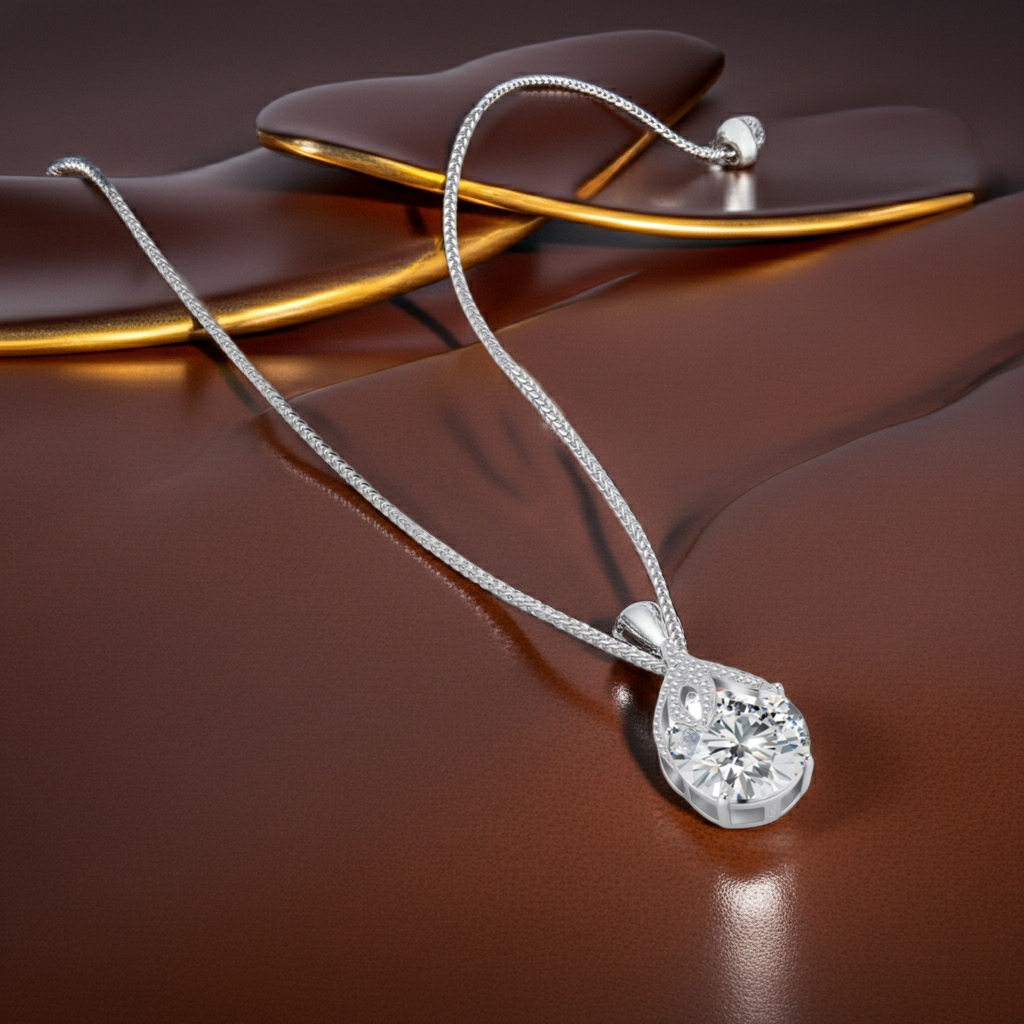 Collana Brillantezza Lacrima | Moissanite VVS1 5 Carati