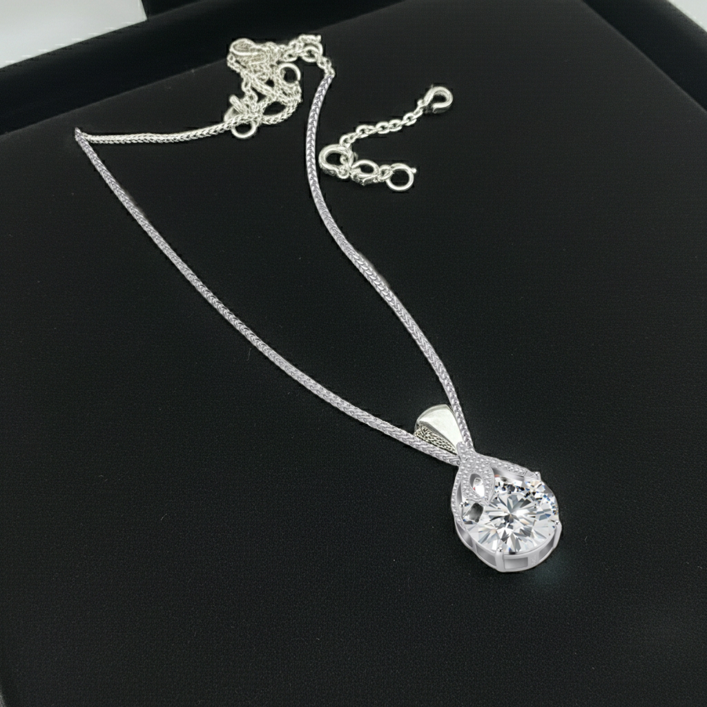 Collana Brillantezza Lacrima | Moissanite VVS1 5 Carati