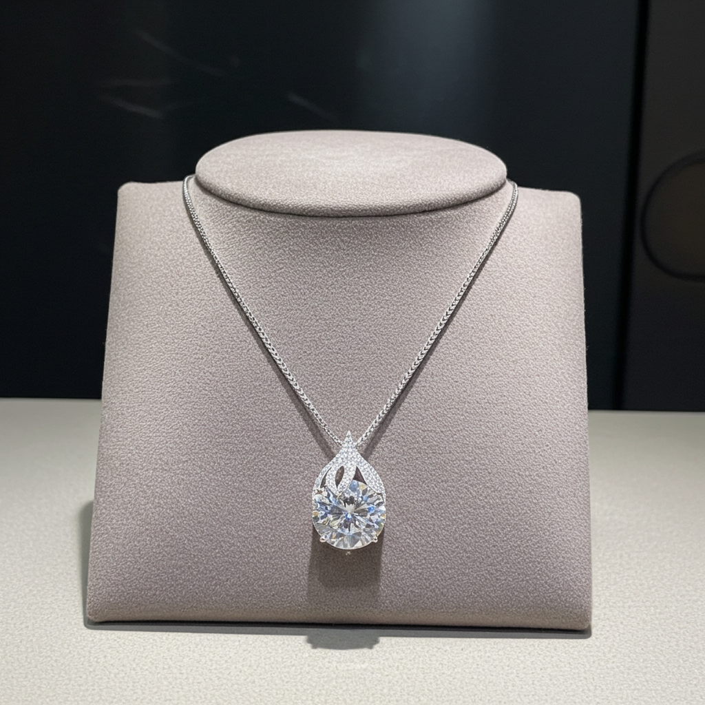 Collana Brillantezza Lacrima | Moissanite VVS1 5 Carati
