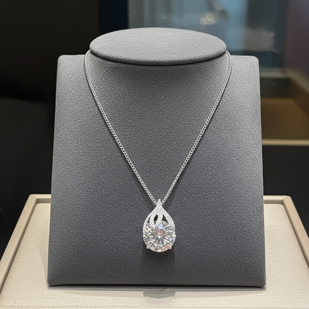 Collana Brillantezza Lacrima | Moissanite VVS1 5 Carati