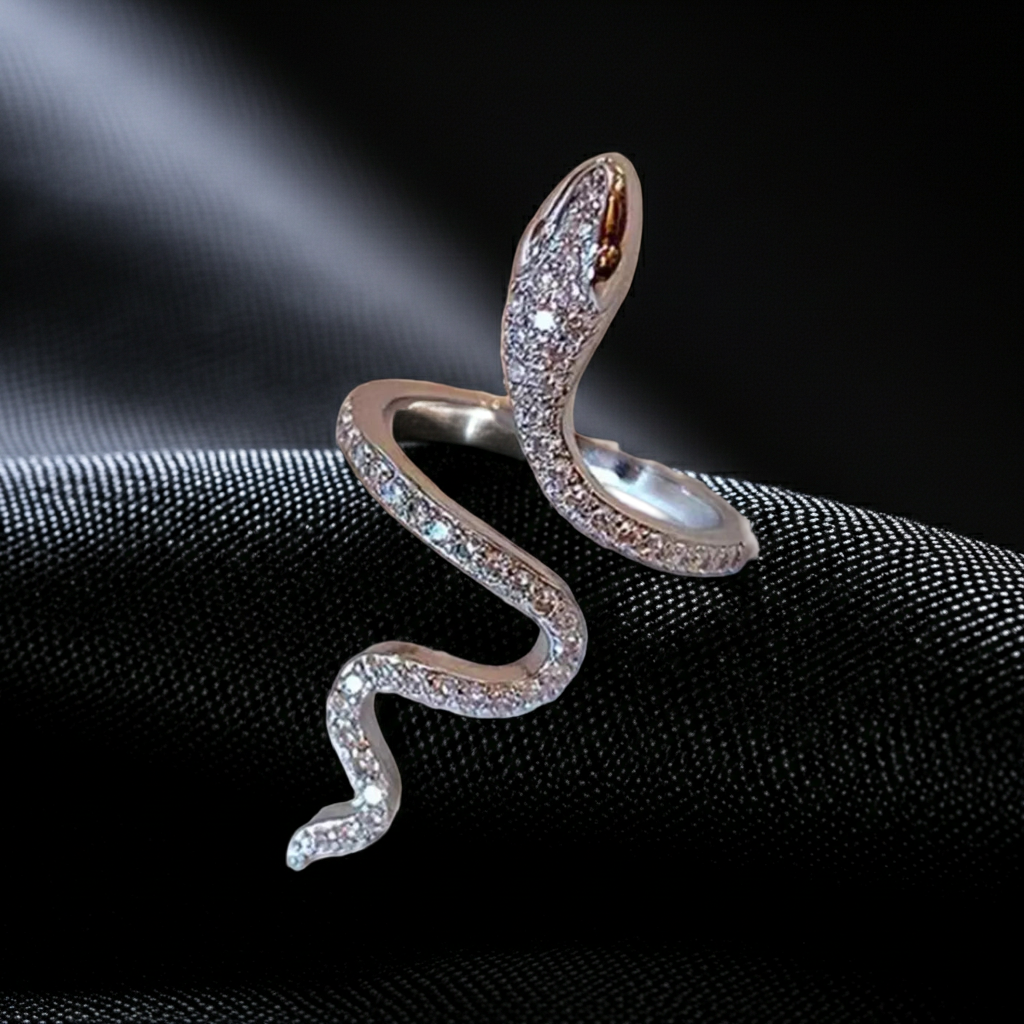 Anello Serpente | Zircone · Argento 925