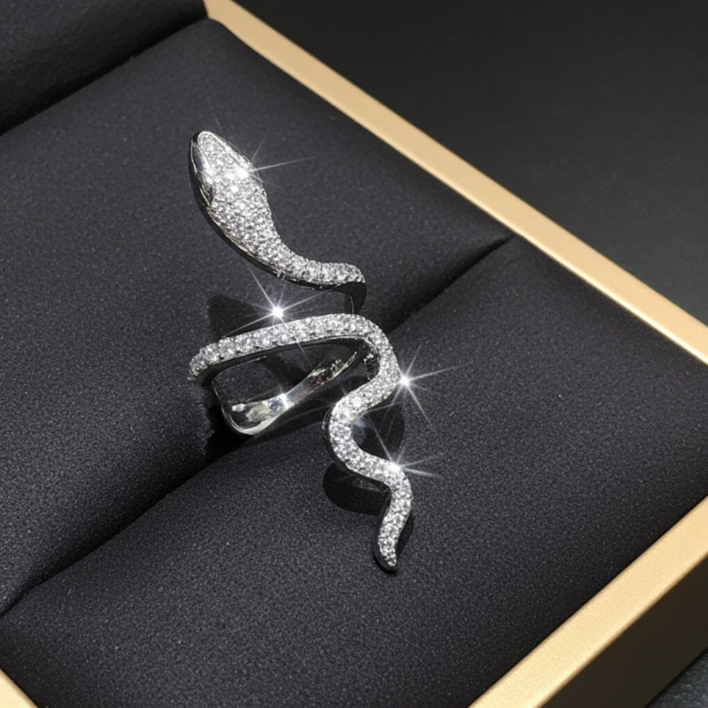 Anello Serpente | Zircone · Argento 925