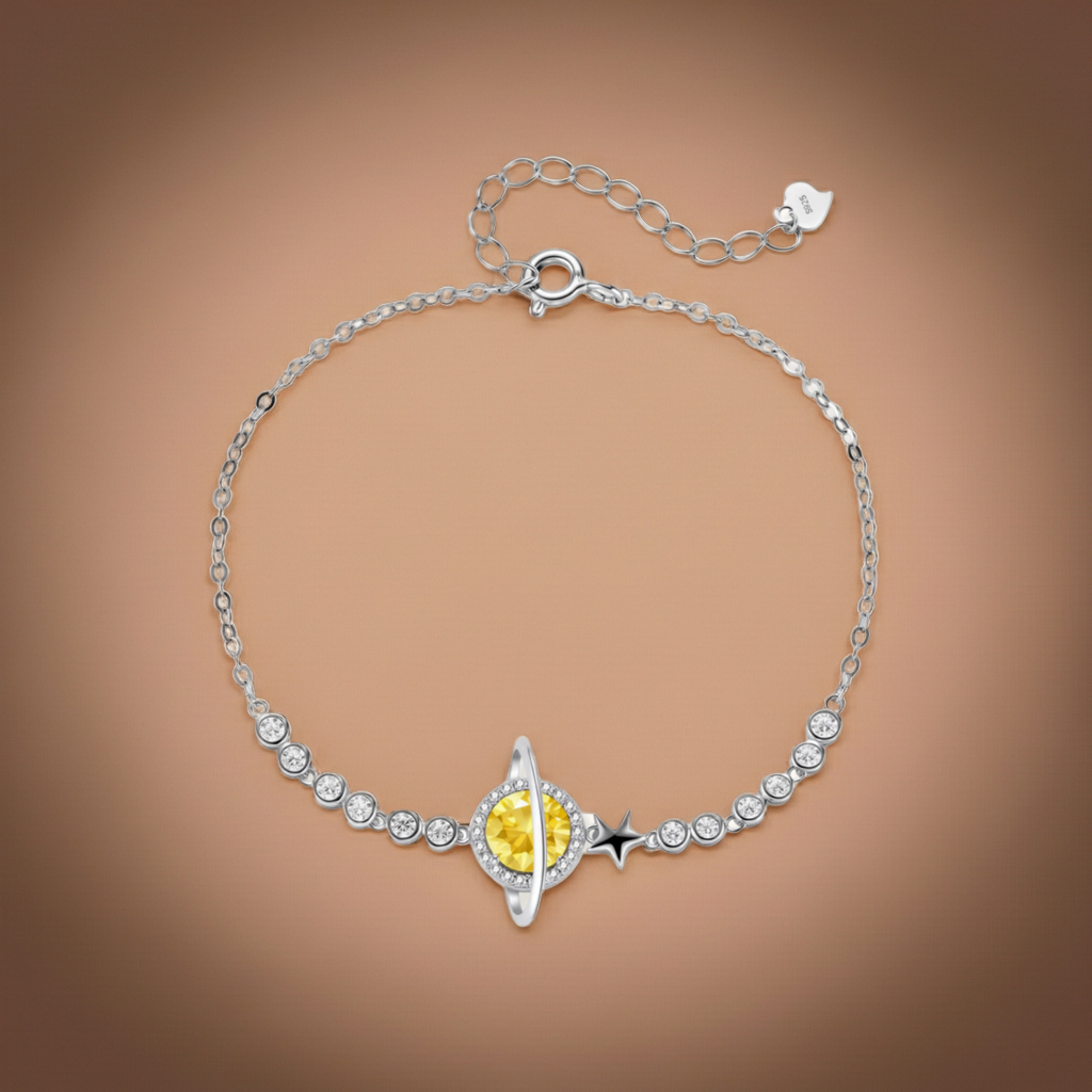 Bracciale Sogni Stellari | Moissanite Gialla VVS1 1 Carato
