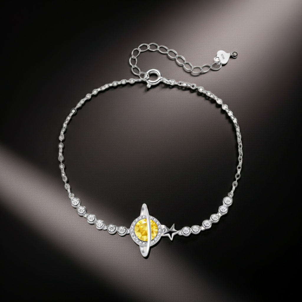 Bracciale Sogni Stellari | Moissanite Gialla VVS1 1 Carato
