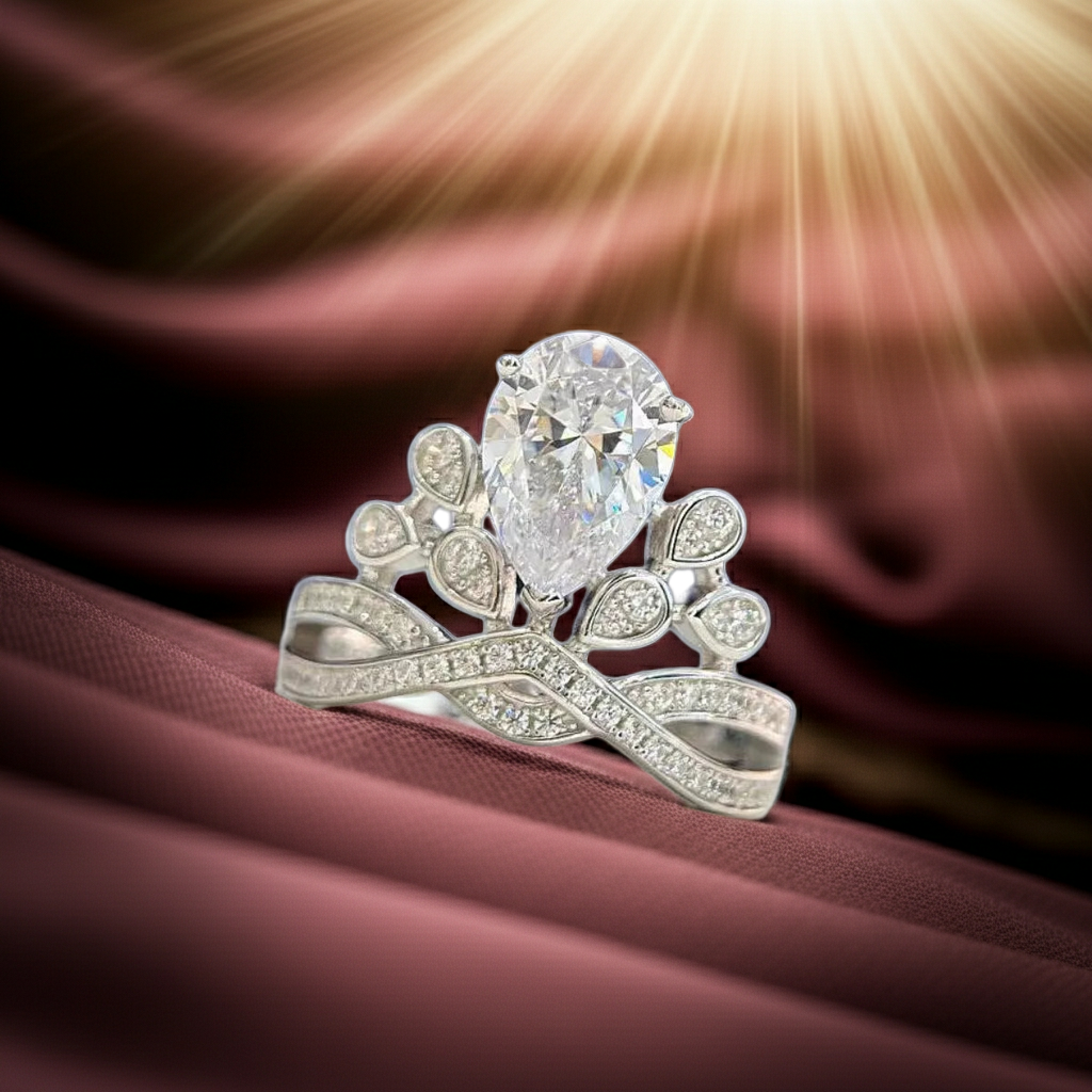 Anello Moissanite 2 Carati | Argento 925