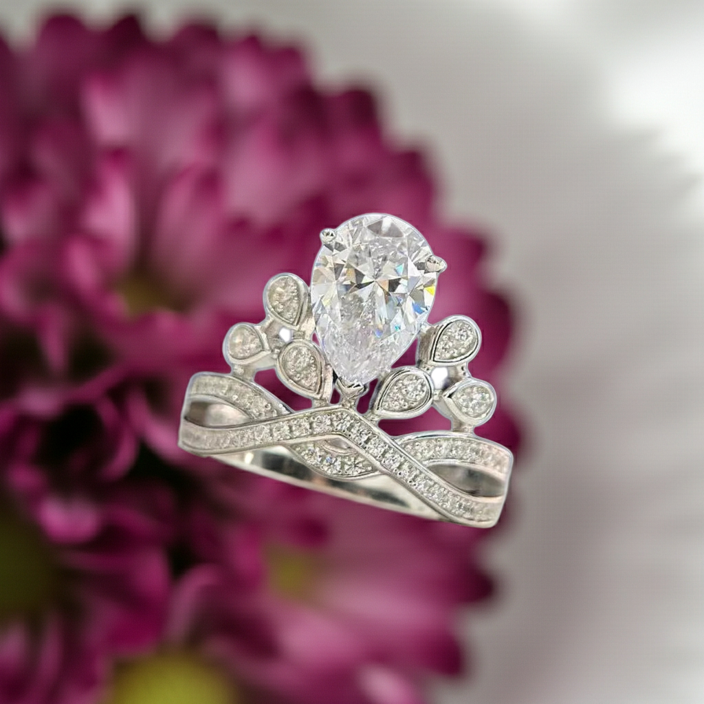 Anello Moissanite 2 Carati | Argento 925