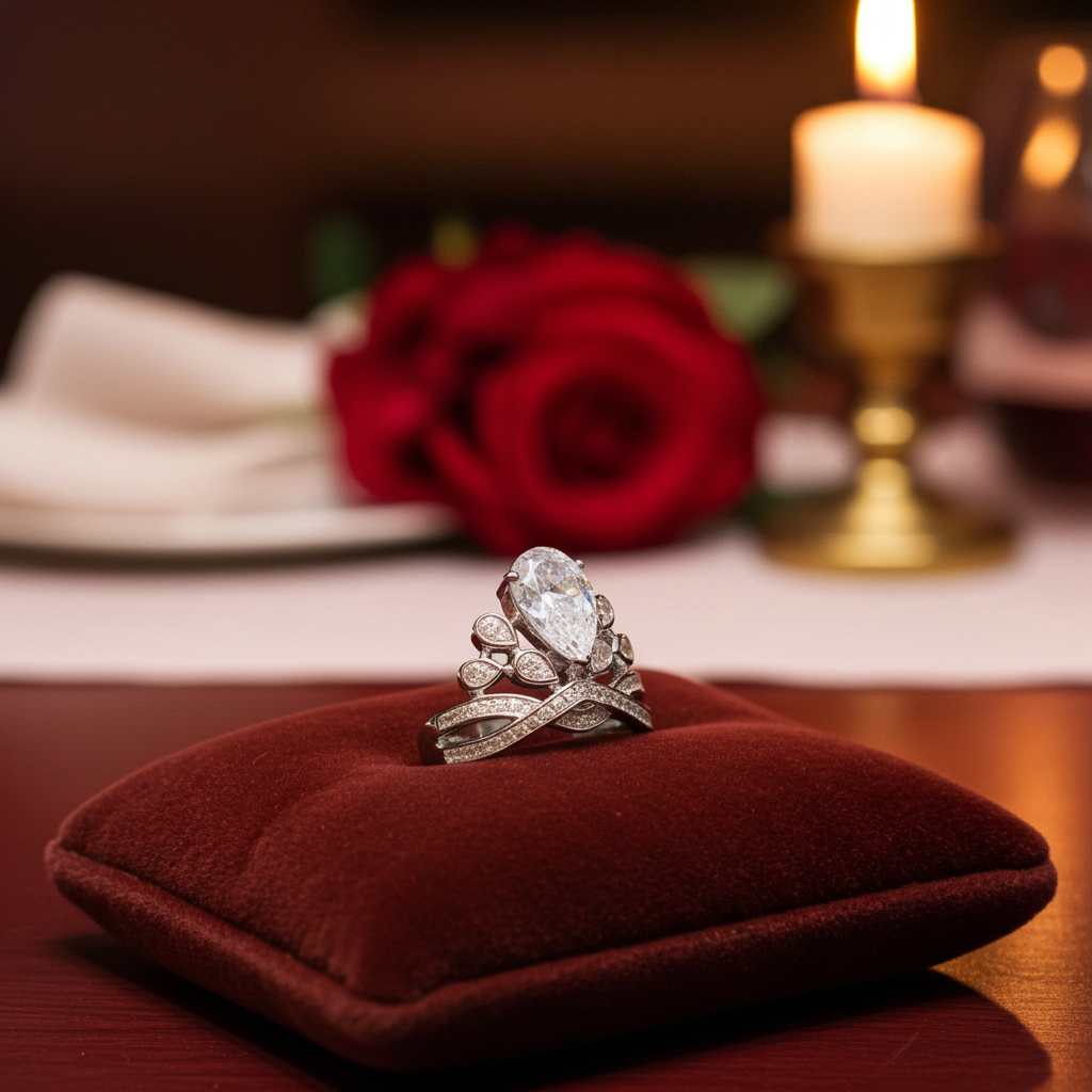 Anello Moissanite 2 Carati | Argento 925