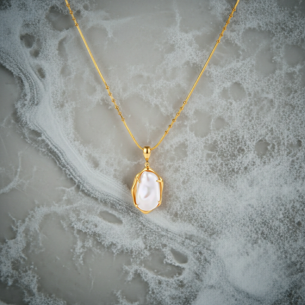 Baroque Pearl Pendant Necklace