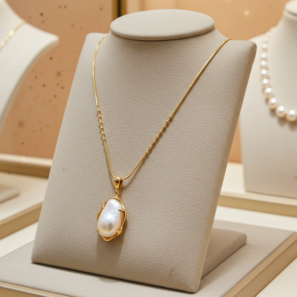 Baroque Pearl Pendant Necklace