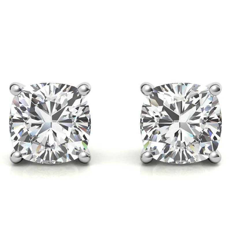 Orecchini Solitaire Moissanite 1.60 CTW — DEF Color, IF-VS1 — Oro 14K