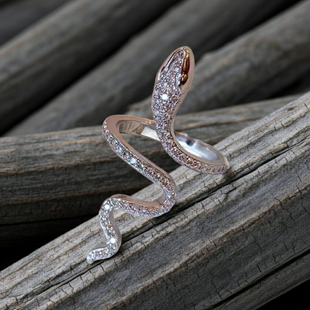 Anello Serpente | Zircone · Argento 925