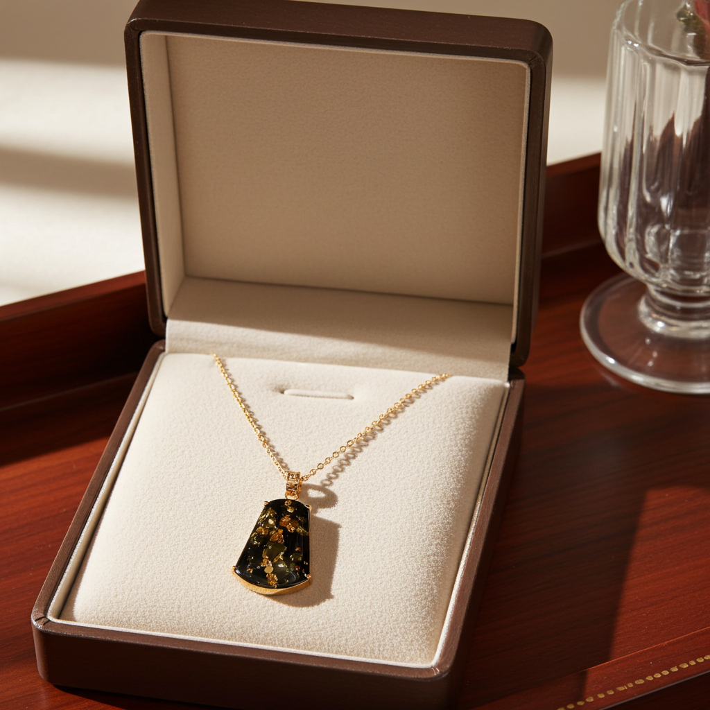 Forest Gold Amber Necklace